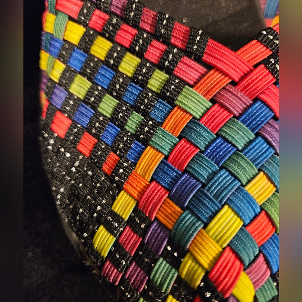 Faded Glory Multicolor Woven Flats - Picture 6 of 7